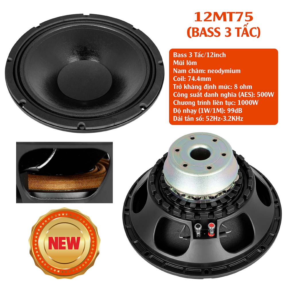 BASS 3 TẤC 12MT75