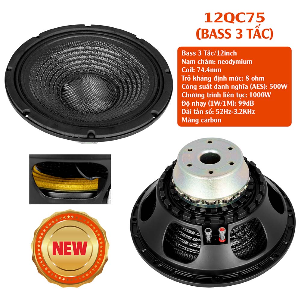 BASS 3 TẤC 12QC75