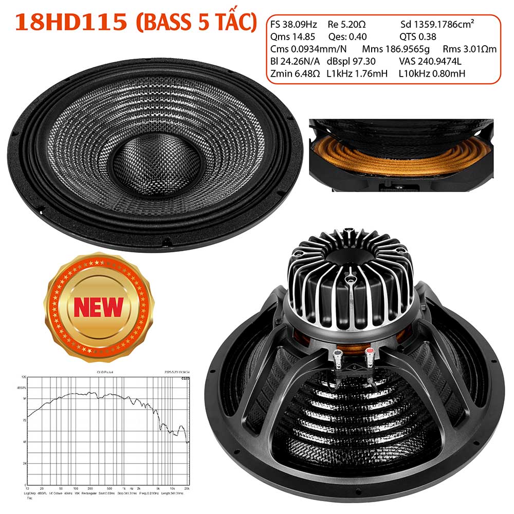 Bass 5 tấc 18HD115