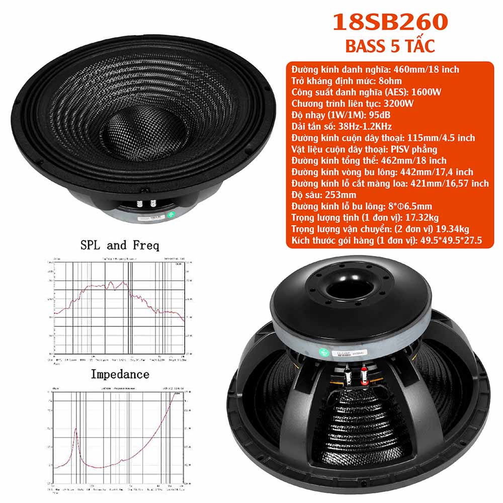 Bass 5 tấc 18SB260