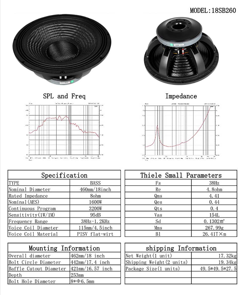 Bass 5 tấc 18SB260