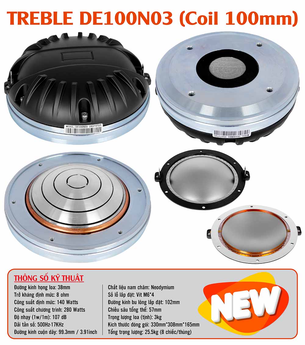Treble DE100N03 (Coil 100mm)