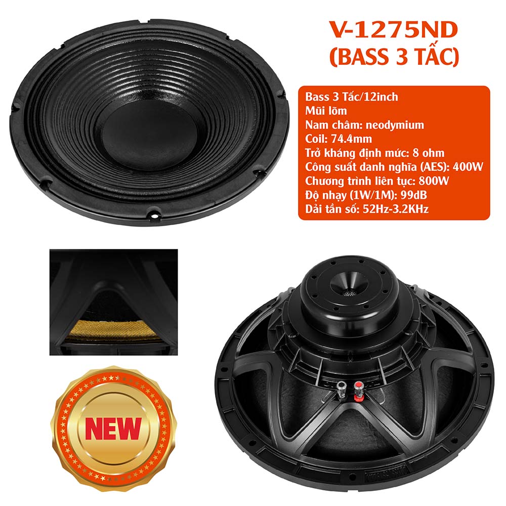 BASS 3 TẤC V-1275ND