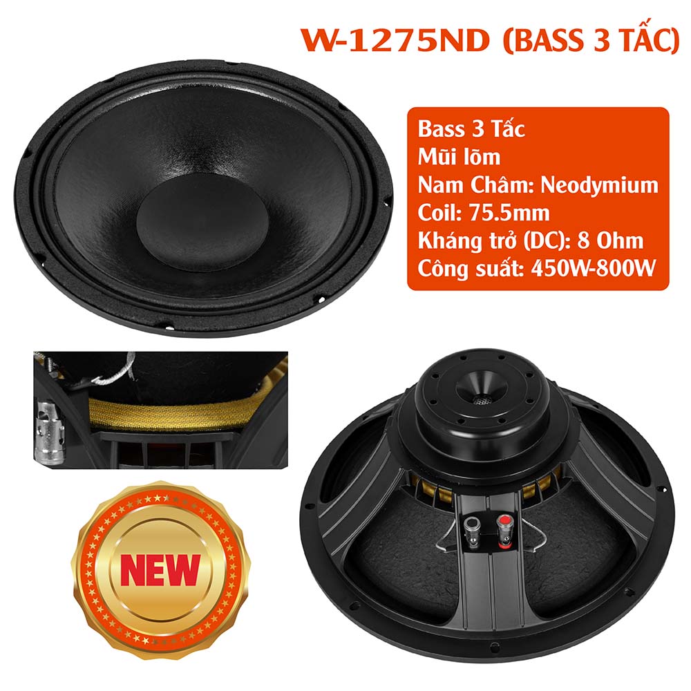 BASS 3 TẤC W-1275ND