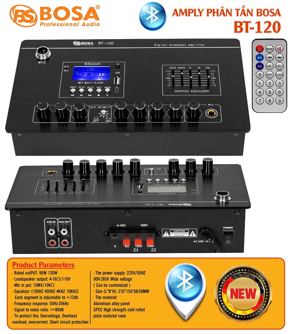 Amply phân tần bosa BT-120
