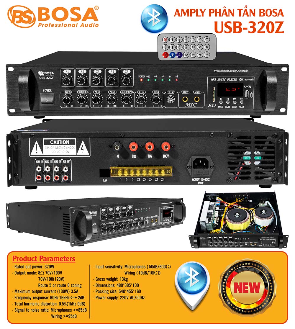 Amply phân tần bosa USB-320Z