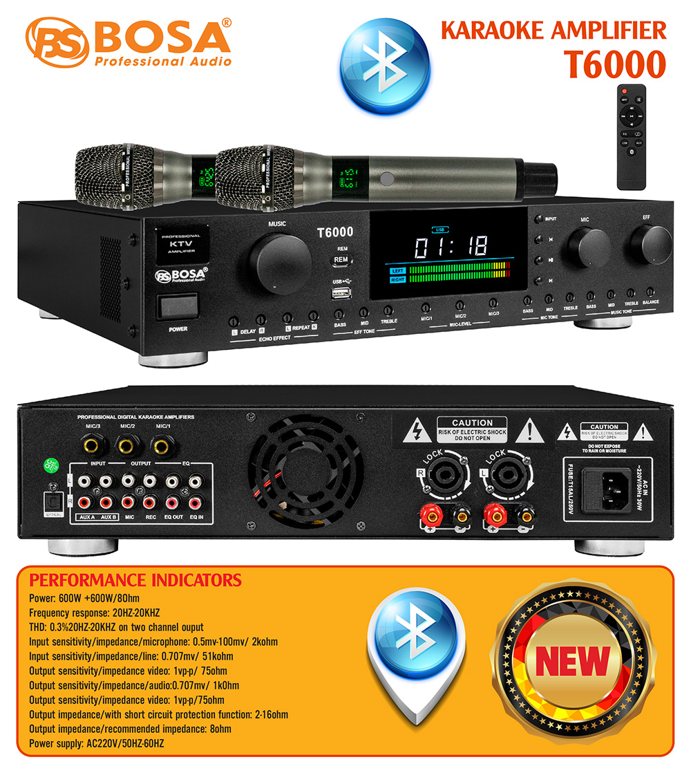 AMPLIFIER BOSA 3 IN 1 T6000