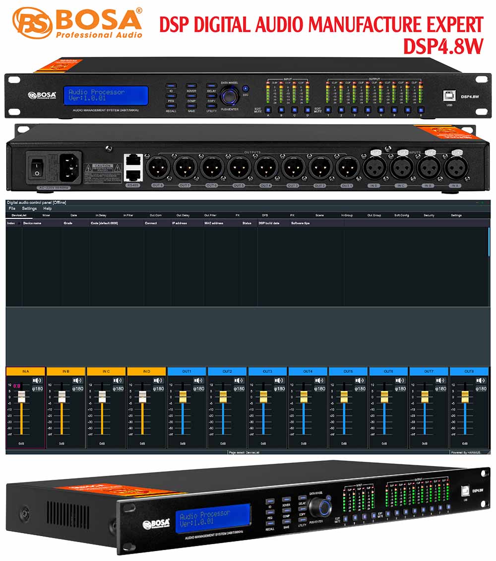 DSP DIGITAL AUDIO MANUFACTURE EXPERT BOSA DSP4.8W
