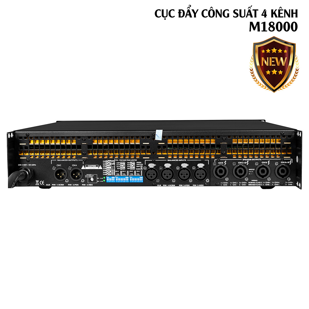 CỤC ĐẨY CÔNG SUẤT 4 KÊNH M18000