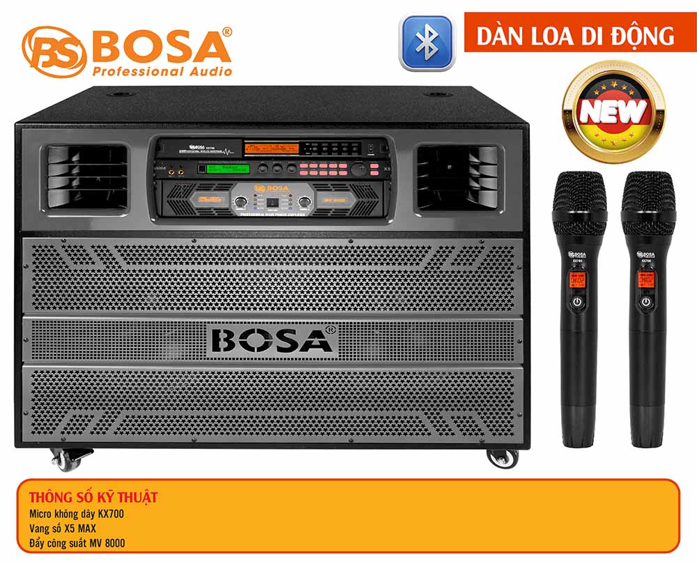 Dàn Loa Di Động BOSA FULL (Bluetooth)