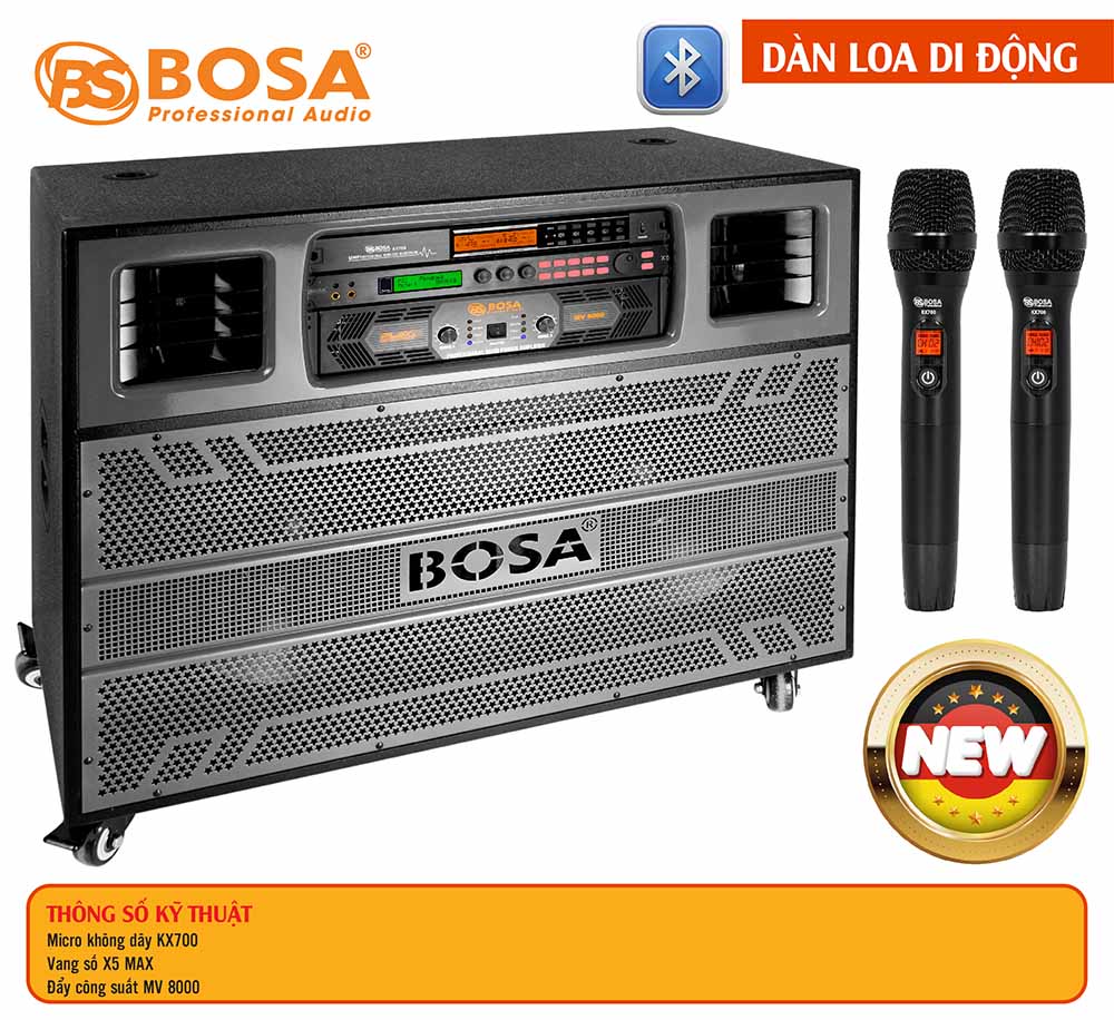 Dàn Loa Di Động BOSA FULL (Bluetooth)