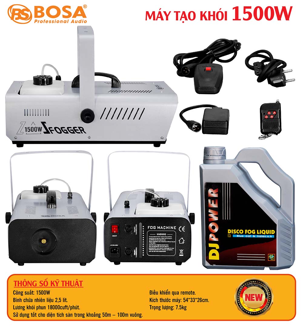 Máy tạo khói bosa 1500W