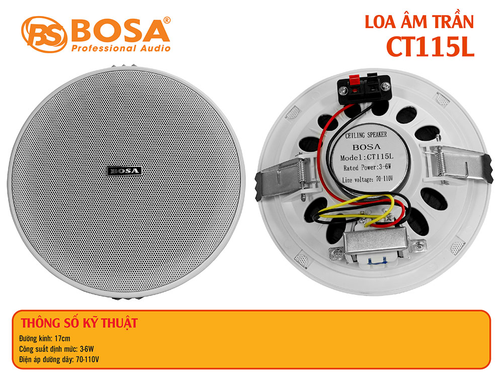 Loa âm trần bosa CT115L