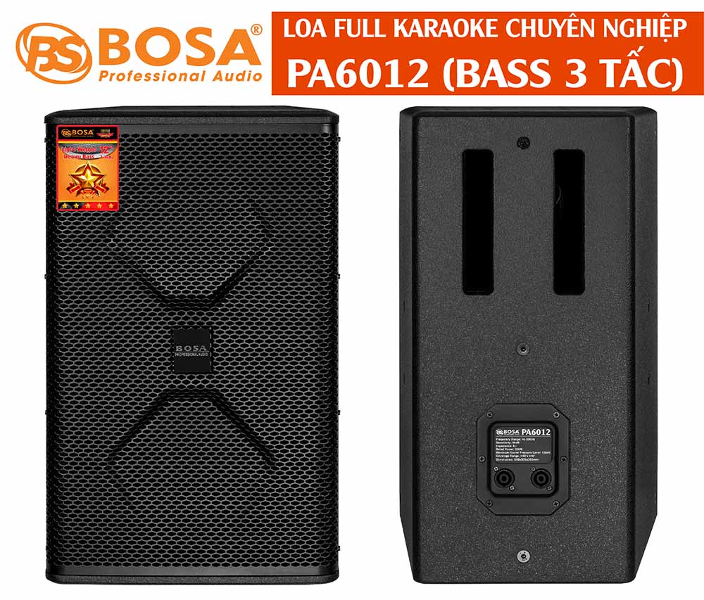 LOA FULL KARAOKE BOSA PA6012 (BASS 3 TẤC)