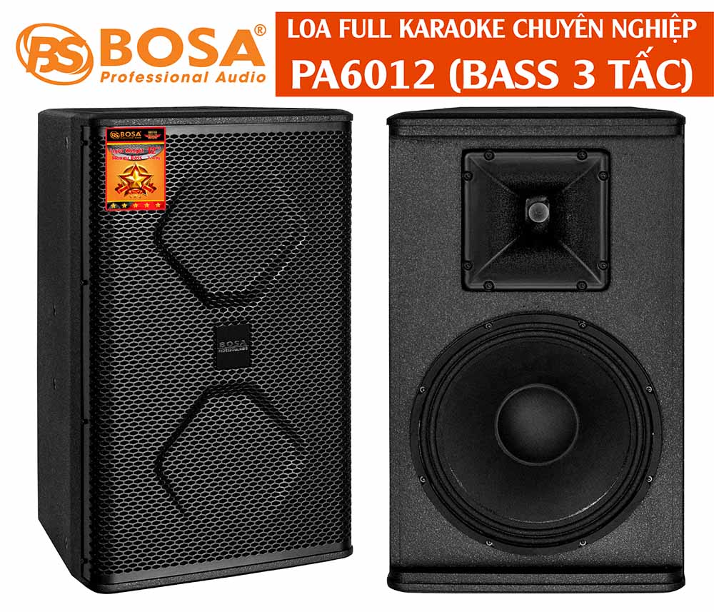 LOA FULL KARAOKE BOSA PA6012 (BASS 3 TẤC)