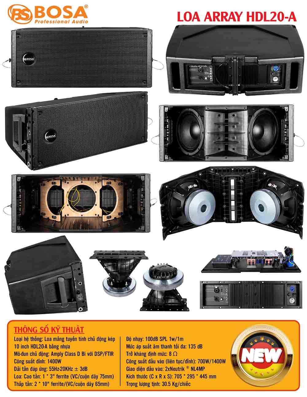 Loa array bosa HDL20-A