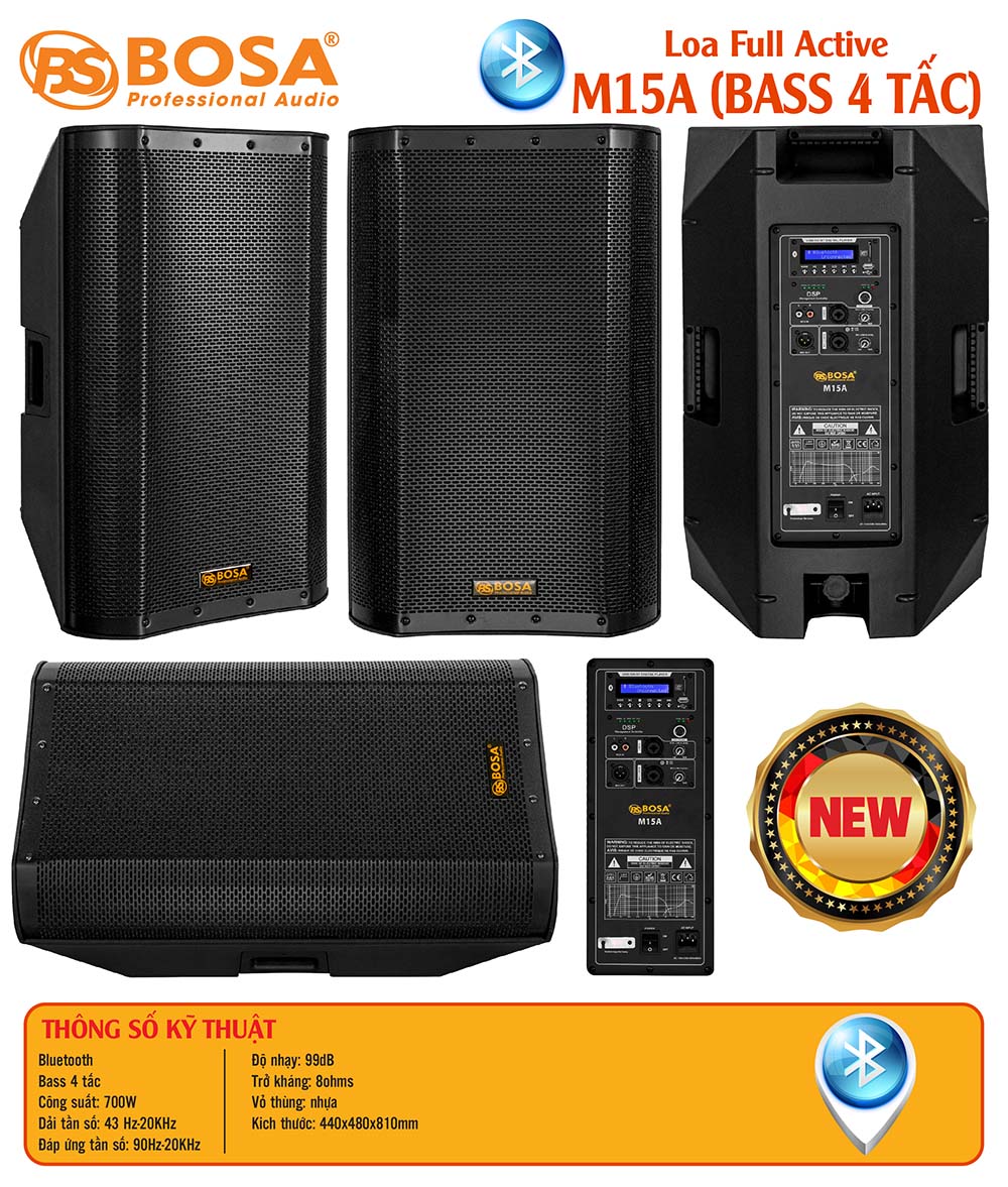Loa full active bosa M15A