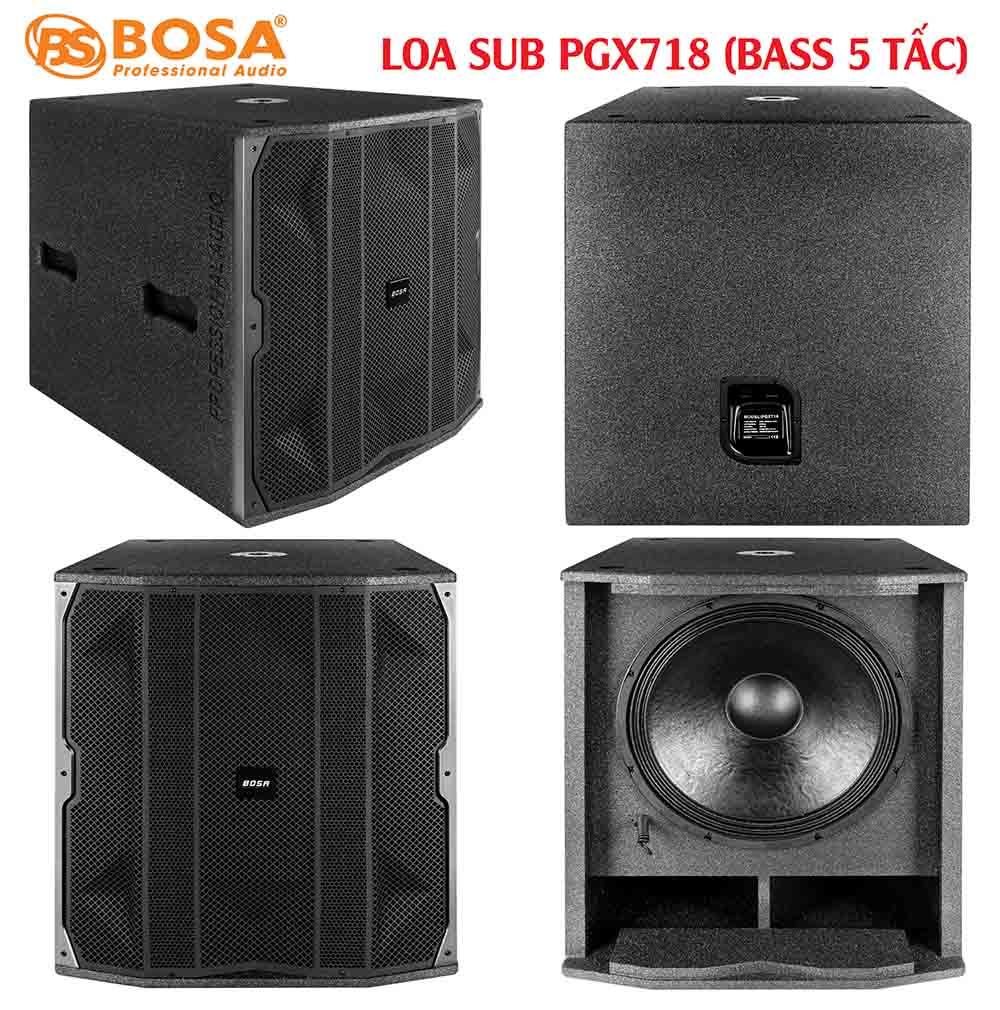 Loa sub bosa PGX718 (Bass 5 tấc)