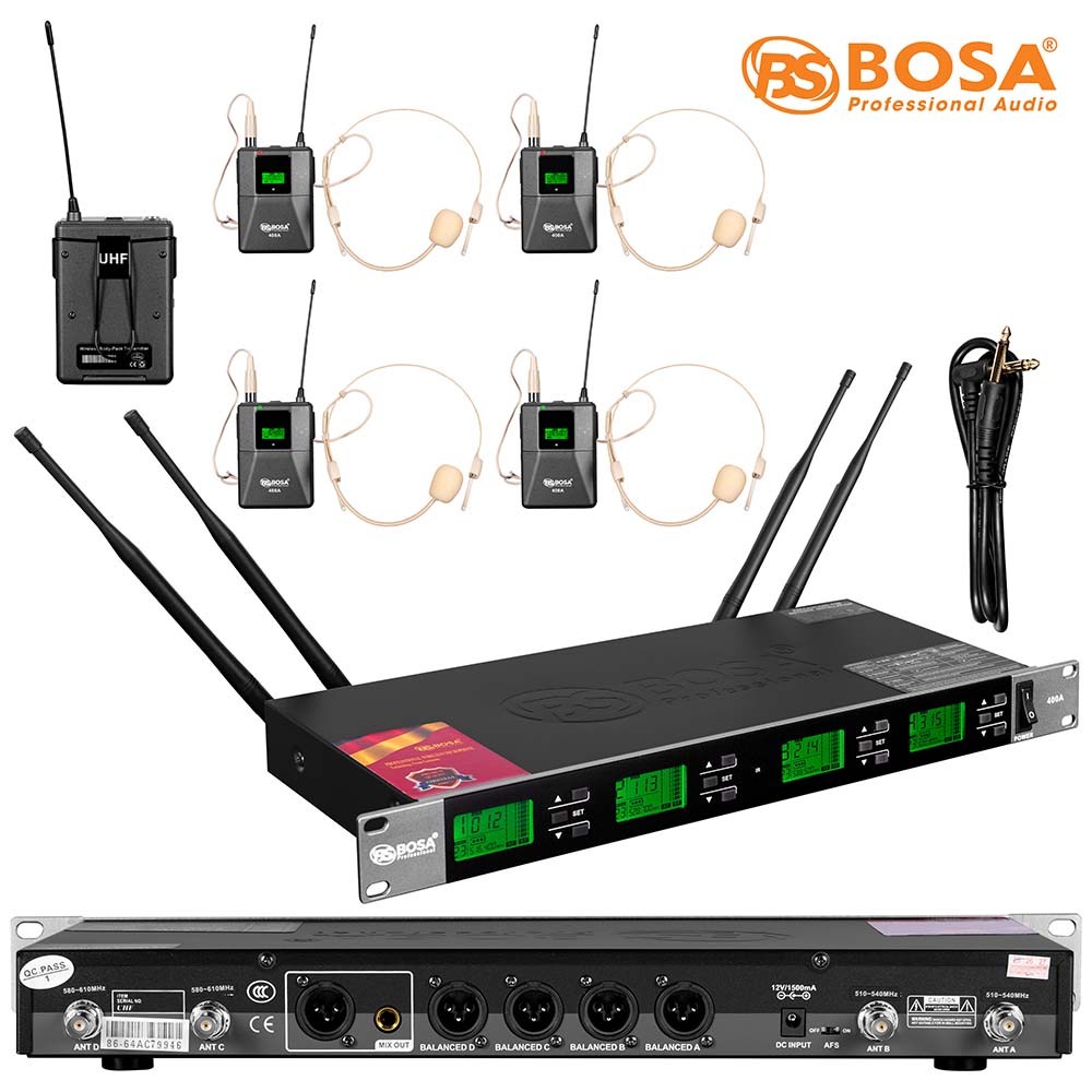 Micro không dây đeo tai bosa 400A