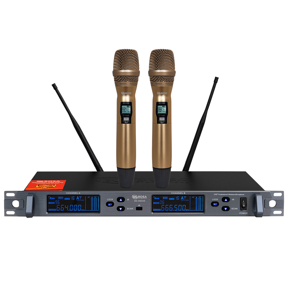 Micro không dây bosa BS-9900W vàng