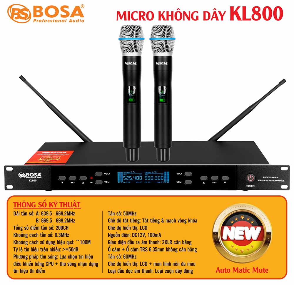 Micro không dây bosa KL800