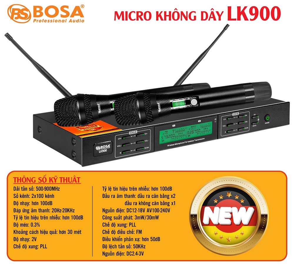 Micro không dây bosa LK900