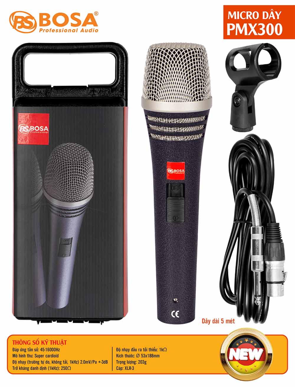 Micro dây Bosa PMX300