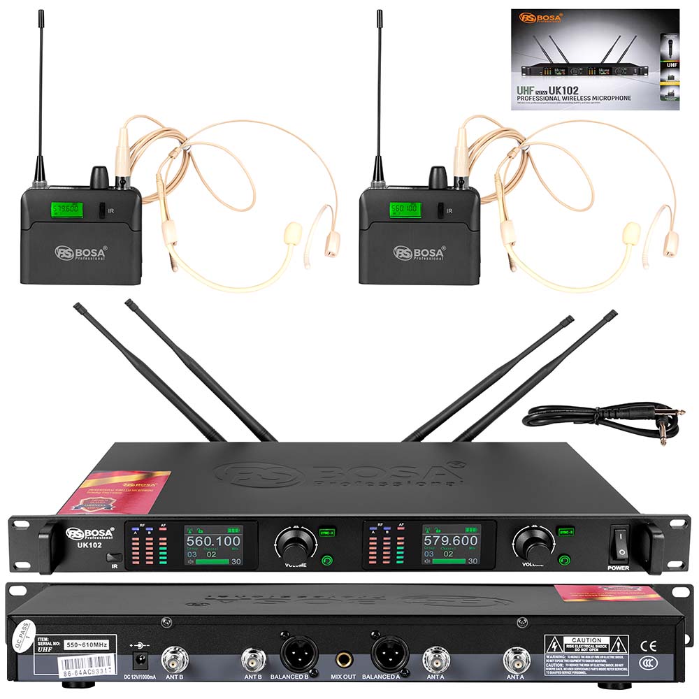 Micro không dây đeo tai bosa UK102