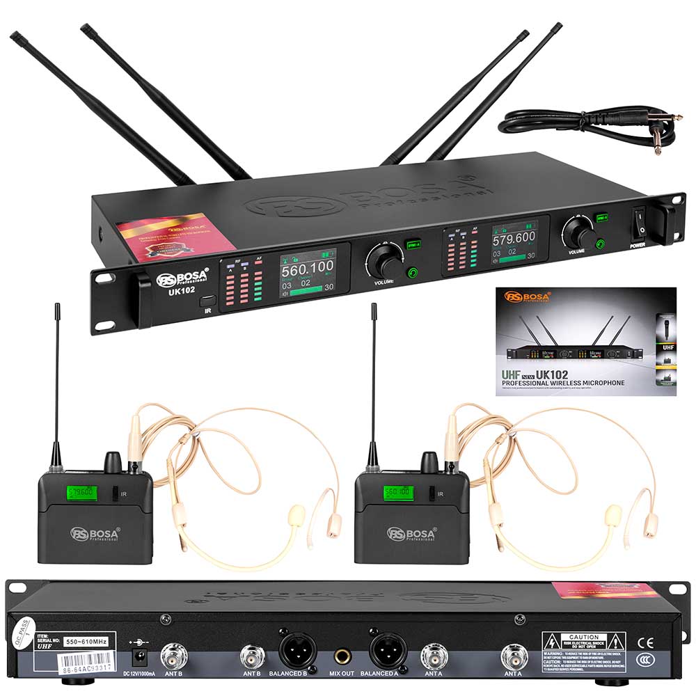 Micro không dây đeo tai bosa UK102