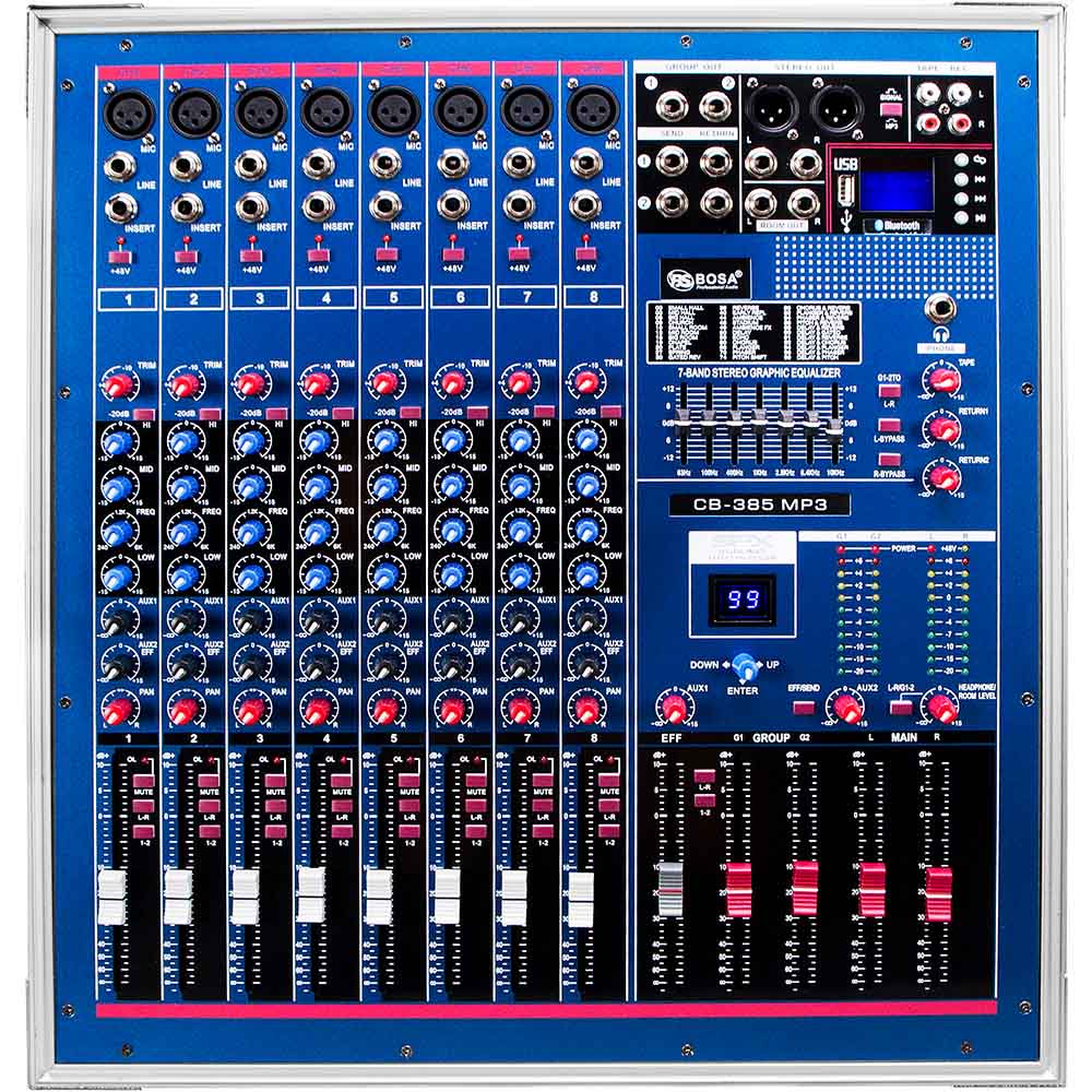 Mixer công suất bosa CB-385 MP3 (Bluetooth)