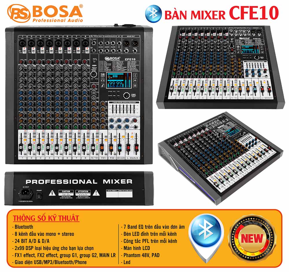 Mixer bosa CFE10 Bluetooth