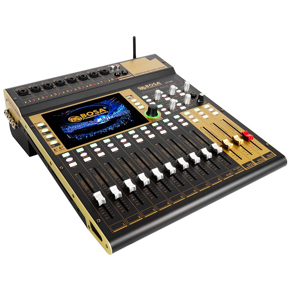 Digital mixer bosa CT12Z (vàng) bluetooth