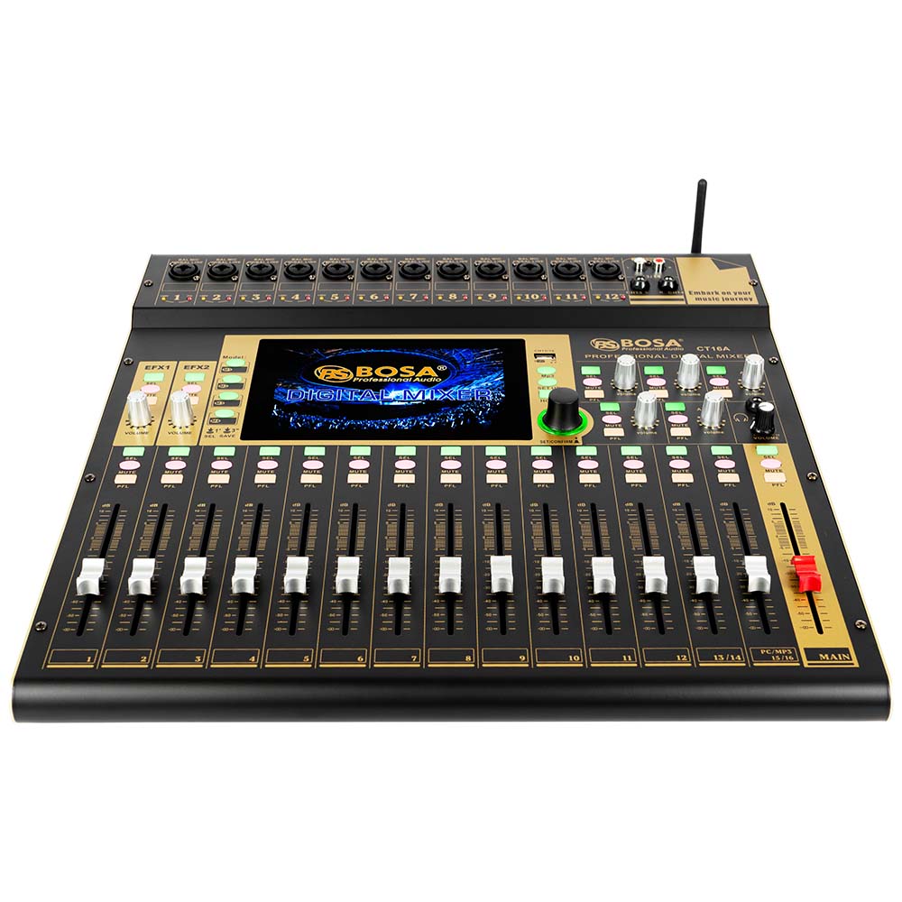 Digital mixer bosa CT16A (vàng) - bluetooth