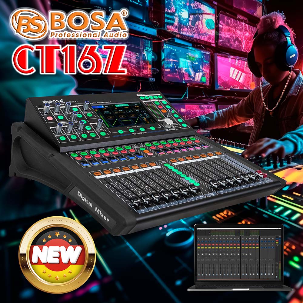 Bàn mixer digital bosa CT16Z new