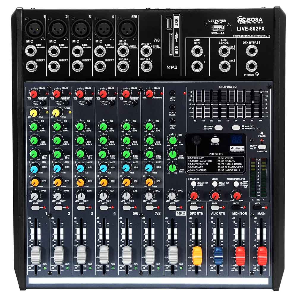 Mixer bosa LIVE 802FX