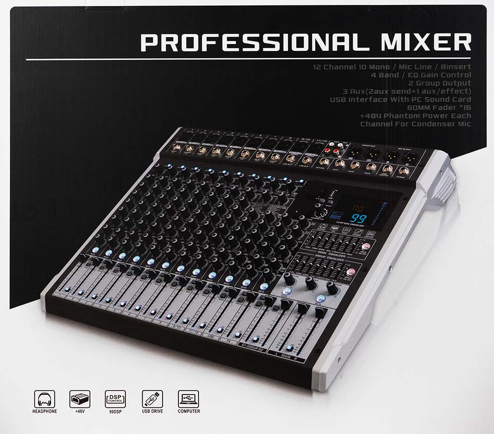 Bàn mixer bosa LXF12 bluetoooth
