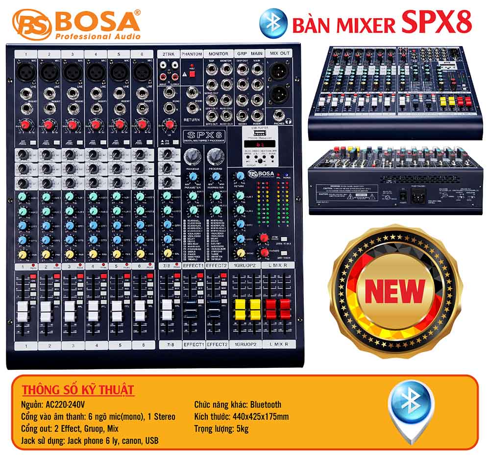 Mixer bosa SPX8 (Bluetooth)