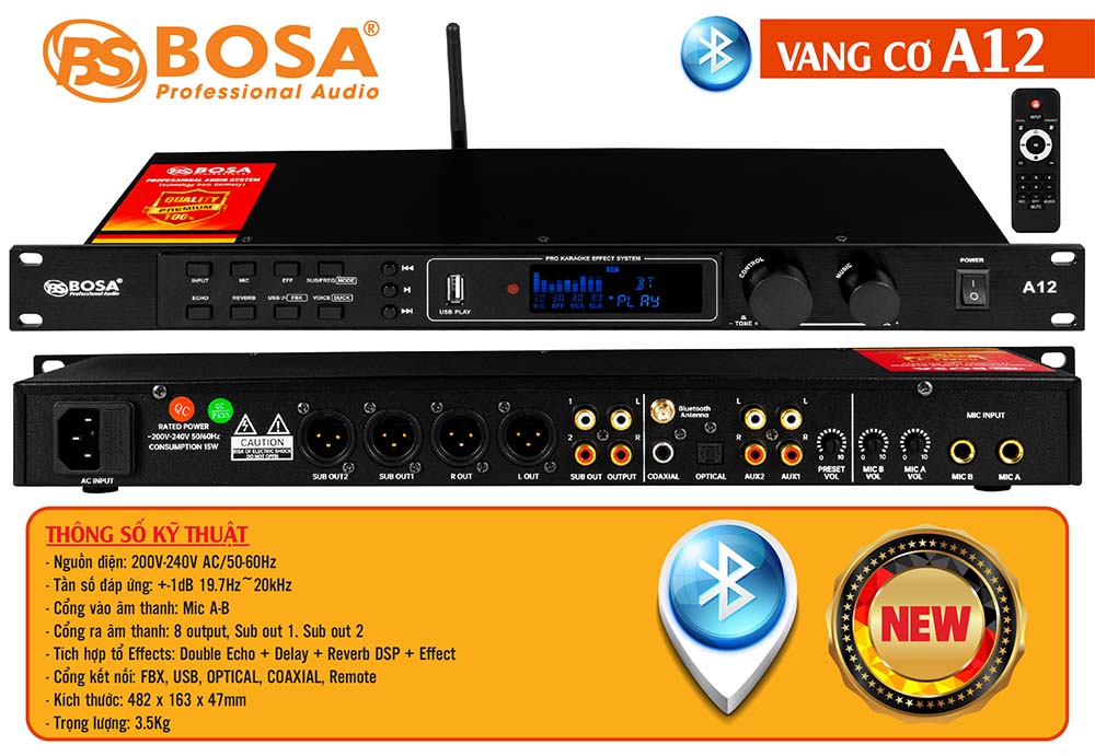 Vang cơ bosa A12