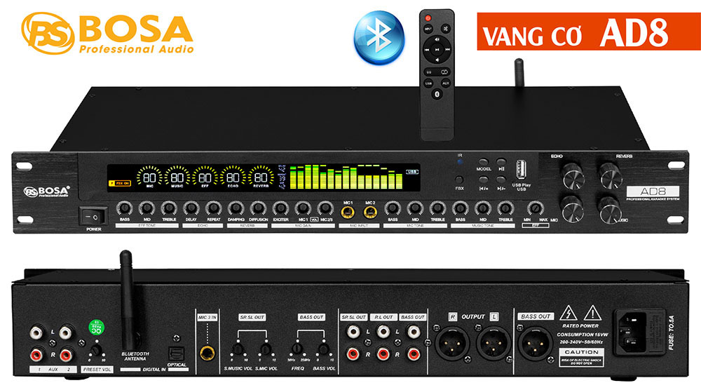 vang cơ vang cơ karaoke vang cơ bosa vang karaoke vang bosa vang co Vang cơ bosa AD8 bluetooth
