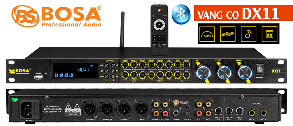 vang cơ vang cơ karaoke vang cơ bosa vang karaoke vang bosa vang co Vang cơ bosa DX11 bluetooth vàng