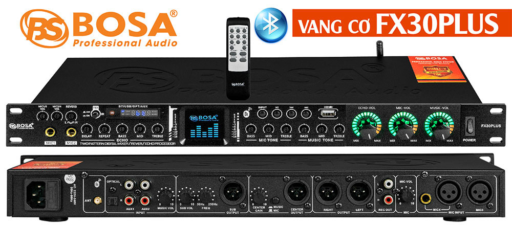 vang cơ vang cơ karaoke vang cơ bosa vang karaoke vang bosa vang co Vang cơ bosa FX30PLUS bluetooth đen