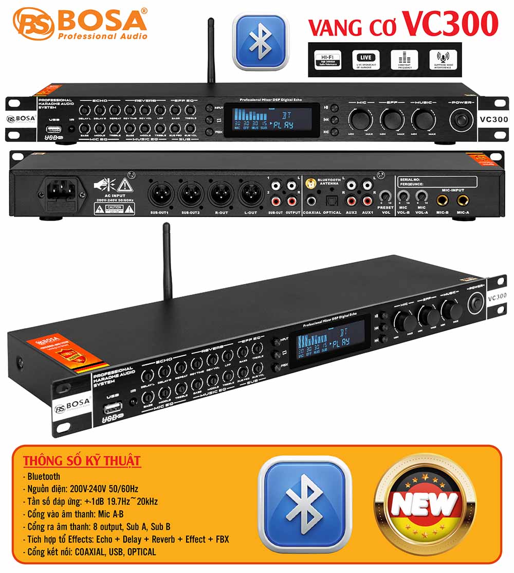 Vang cơ bosa VC300 (bluetooth)