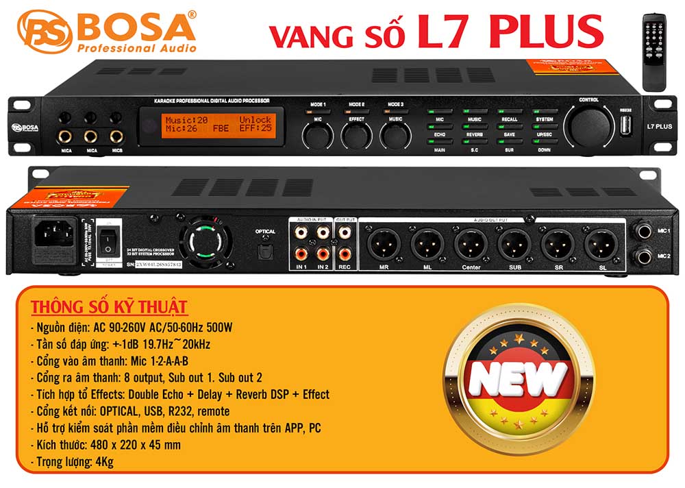 Vang số bosa L7 PLUS