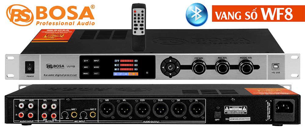 vang số vang số karaoke vang số bosa vang bosa VANG SỐ BOSA WF8 bluetooth