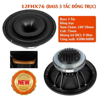 BASS 3 TẤC ĐỒNG TRỤC 12FHX76