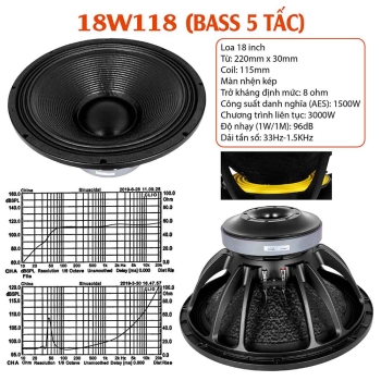 Bass 5 tấc 18W118