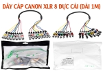 DÂY CÁP CANON XLR 8 ĐỰC CÁI (DÀI 1M)