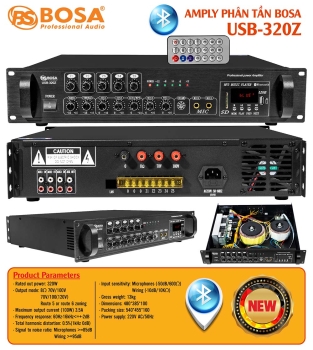 Amply phân tần bosa USB-320Z bluetooth