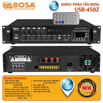Amply phân tần bosa USB-450Z bluetooth