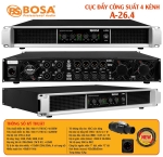 Main cục đẩy công suất 4 kênh bosa A-26.4